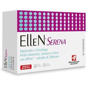 PHARMASUISSE LABORATORIES Ellen Serena - Integratore alimentare con Agnocasto, Cimicifuga, Zenzero e Zafferano, 30 Compresse