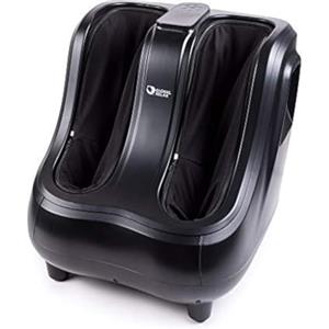 GLOBAL RELAX® | VITALZEN PRO Massaggiatore per piedi e gambe | Nero | Massaggio a pressione I Calore | Aiuto al rilassamento | Sollievo dal dolore per piedi, caviglie, polpacci e vitelli