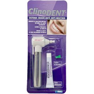 Clinodent Sistema Sbiancante Anti-Macchia - Smacchiatore Elettrico Rotativo per Denti con Testina di Ricambio