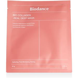 Biodance Bio-Collagen Real Deep Mask - Maschera in tessuto idratante e rigenerante con collagene e acido ialuronico, 34 g