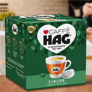Caffè Hag Decaffeinato - Cialde ESE 44 mm - Confezione da 30 Cialde per un Espresso Cremoso e Veloce