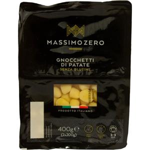MASSIMO ZERO Gnocchetti di Patate Senza Glutine 400 g - Ingredienti Naturali e Senza OGM