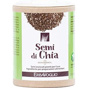 Erbavoglio Semi di Chia - 200 g - Alimento convenzionale - Ricchi di omega-3, fibre e proteine, ideali per arricchire smoothie, yogurt e piatti salutari.