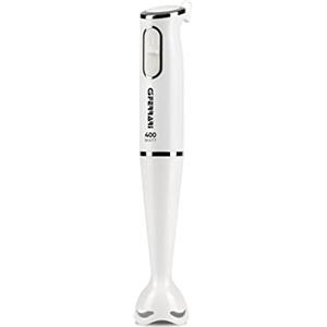 G3 Ferrari G20141 EasyMix Mixer a Immersione, 400 W, Motore DC, Lame INOX, 2 Velocità, Fusto smontabile, Impugnatura ergonomica, Bianco