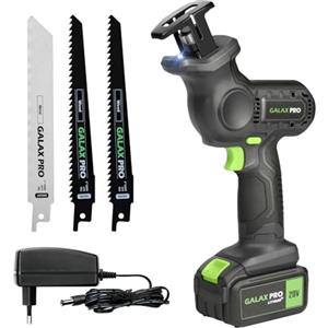 GALAX PRO Sega a Gattuccio 20V 4,0Ah, 3000SPM seghetto alternativo a batteria che comprende 2 lame per il taglio del legno e 1 lama per il taglio del metallo