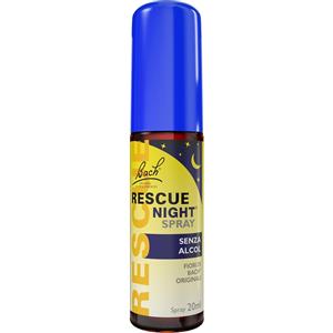 Schwabe Pharma Rescue Night Spray 20ml - Essenze di Fiori di Bach per Rilassamento e Sonno Senza Alcol