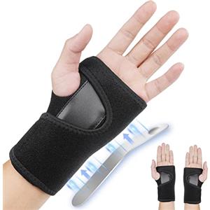 ACWOO Fascia da Polso, Supporto Polso, Tutore Polso per Sollievo dal Dolore Traspirante e Regolabile per Tunnel Carpale, Slogature, Tendinite e Artrite Unisex (Mano Sinistra)