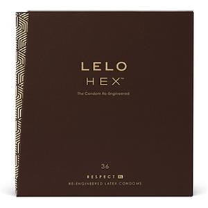 Lelo HEX - Respect XL Preservativi Più Grandi e Più Sottili, 36 Pezzi