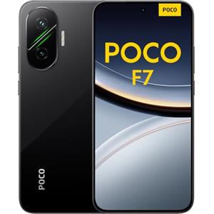XIAOMI POCO F7 Smartphone, 12+256GB, Nero, Snapdragon® 8s Gen 4 Flagship, Batteria 6500mAh, Fotocamera Sony da 50MP con OIS, Display AMOLED 6.83" 1.5K 120Hz (Adattatore di alimentazione non incluso)