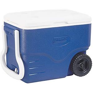 Coleman 40 QT Performance Ghiacciaia con Rotelle, Frigo 37.5 Litri di Capacità, Frigo Portatile, Frigorifero per Bevande