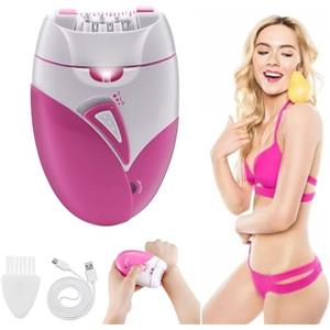 BAAQII Epilatore elettrico per le donne cordless ricaricabile signora corpo depilazione facciale rasoio braccia gambe depilatore pinzette elettriche ricarica USB