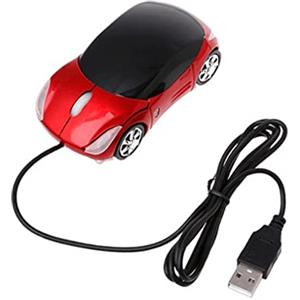 budiniao Mouse Ottico cablato a Forma di Auto Universale ad velocità Home Office Hotel Portatile 3 Tasti Mouse per Computer da Gioco PC Desktop