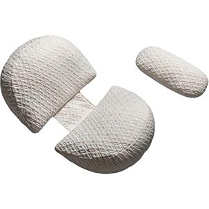 ShowyLive Cuscino di gravidanza a forma di U per dormire, cuscino per allattamento, cuscino di maternità, cuscino di gravidanza con coperta sostituibile e lavabile (bianco)