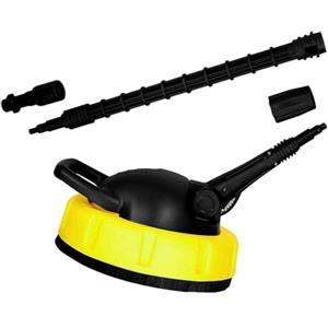 Generic Pulitore per superfici ad alta pressione, spazzola per idropulitrice per patio, pavimenti in cemento, facile da usare e design leggero, ugelli rotanti per risparmiare , 45 cm, per la pulizia del