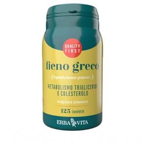 Erba Vita Fieno Greco 125 Tavolette - Integratore Alimentare con Azione Ipoglicemizzante e Rimineralizzante