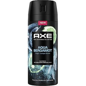 AXE Fine Fragrance Collection Aqua Bergamot Premium Deodorant Bodyspray, 72 ore di protezione efficace con profumo di lusso 150 ml