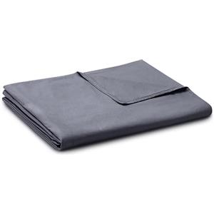 YnM Copripiumino in cotone per coperte ponderate (grigio scuro, 152 cm x 203 cm)