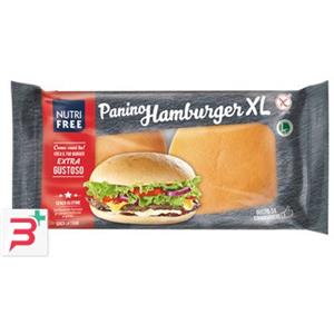 Nutrifree Panino Hamburger XL - 2pz, Morbidi e Senza Glutine