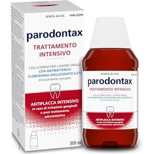 Parodontax Collutorio Clorexidina Trattamento Intensivo, Antibatterico e Antiplacca senza alcol, 300 ml