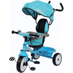 Colibri Colibrì Triciclo Bambini 1 anno Passeggino Fronte Mamma e Strada Leggero | Treciclo Regolabile Bimbo Bimba 9 mesi Colibrino Blu