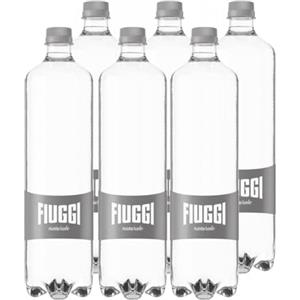 MENDOSA Fiuggi Naturale, Set di 6 Bottiglie d'Acqua Minerale in Plastica