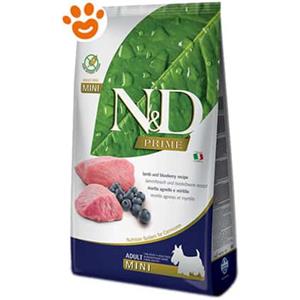 Farmina Dog N&D Prime Adult Mini Grain Free Agnello e Mirtillo - Sacco Da 800 Gr
