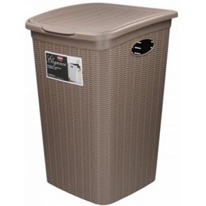 Stefanplast Portabiancheria Elegance 36 Litri Tortora 28x39x54h cm - Design Moderno ed Elegante