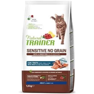 *Trainer Natural Sensitive No Grain Adult Cat con Trota e Cereali Integrali