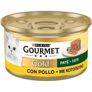 Purina Gourmet Gold Patè Umido per Gatti al Pollo - Lattina da 85 g