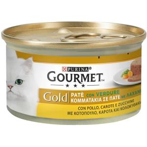 Purina Gourmet Gold Patè Umido per Gatti - Pollo, Carote e Zucchine 85 gr