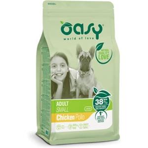 Oasy Dog Adult Small Pollo 1 kg - Alimento Completo per Cani Adulti di Taglia Piccola con Carne Fresca e Supporto Immunitario