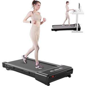 DeerRun Raceable Tapis roulant, Treadmill con 9% Inclinazione, Max 136KG 3HP Walking Pad per Casa, APP Controllo Tapirulan con Telecomando e Display LED,Velocità Regolabile 1-6KM/H