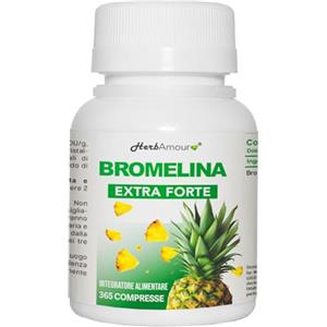HerbAmour BROMELINA | 365 Compresse Ad Alto Dosaggio Con Bromelina | Bromelina Integratore