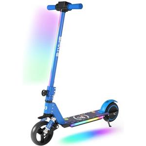 E-RIDES Monopattino Elettrico 6.5'' per Bambini 6-12 Anni, Pieghevole, Autonomia 5-8KM, Display LED, Regalo