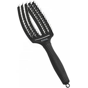 Olivia Garden Fingerbrush Care Iconic - Media - Nero - Spazzola Districante in Setole di Cinghiale & Nylon per Capelli Sani e Brillanti