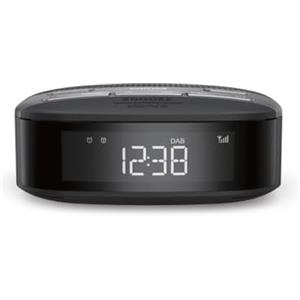 Philips R3505/12 Radiosveglia Digitale DAB+/FM, Allarme Doppio, Timer per Spegnimento Automatico, Design Compatto, Sincronizzazione Automatica Dell'orario, Batteria Tampone, Modello 2020/2021