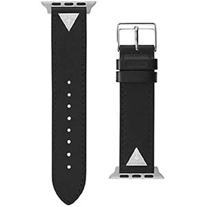 GUESS Cinturino per smartwatch da donna compatibile con Apple Watch (38-40 mm), Nero/argento, 22 millimeters, Moderno