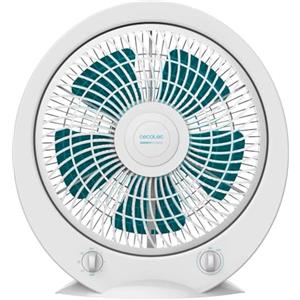 Cecotec - Ventilatore da pavimento quadrato Box Fan, EnergySilence 4500 Power Box. 45W, Diametro 12 Pollici, 5 Lame, 3 Velocità, Timer 1h, Griglia Girevole e Massima Sicurezza