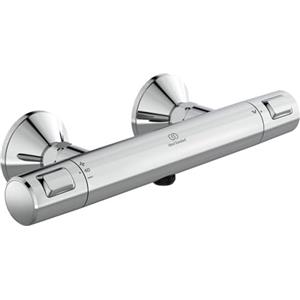 Ideal Standard CERATHERM T25 | Miscelatore doccia da appoggio 315x100x70 mm cromato, 22 l/min (3 bar) | Funzione termostatica, risparmio idrico ed energetico, CoolBody, blocco di sicurezza, certificato NF