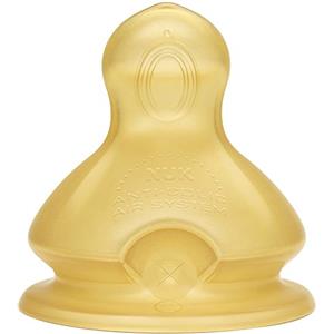 MAPA Professional NUK First Choice+ - Set di 2 tettarelle in lattice per bere naturale, forma ortodontica, misura 2, dai 6 ai 18 mesi, M per latte