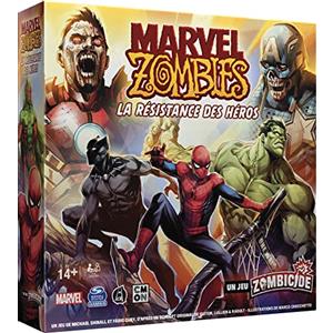 Asmodee Cmon Marvel Zombies: La resistenza degli eroi, un gioco zombicide, giochi da tavolo, giochi di figurine, gioco cooperativo, gioco per adulti e bambini dai 14 anni, versione francese