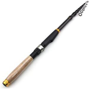 Lerutwis Modello YG020 1.8m-3.6m Canna da pesca telescopica multifunzione Manico in sughero Canna da spinning for carpa in fibra di carbonio Canna da viaggio portatile Attrezzatura for pesci(Dimensione:3.0)