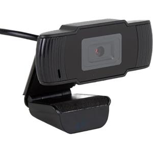 VoltShine Webcam - Telecamera USB HD 720p con messa a fuoco automatica, microfono incorporato, facile installazione e compatibilità universale