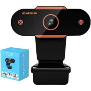 Generico Webcam HD - Camera Mini USB HD 1080p regolabile - Webcam Auto per lezioni, videoconferenze e trasmissioni in diretta che garantisce un'immagine e realistica per le tue riunioni onl