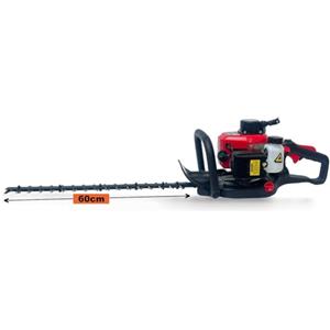 GrecoShop Tagliasiepi a Scoppio 43cc - Motore 2 Tempi, Lame Doppio Taglio 60cm, Manico Girevole, Leggero e Maneggevole, Ideale per Giardinaggio, Potatura Professionale e Manutenzione Siepi