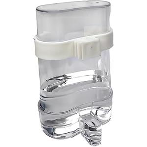 cenrf Mangiatoia d'acqua per uccelli, distributore automatico di acqua per uccelli, 200 ml, abbeveratoio per gabbia per uccelli, mangiatoia igienica per uccelli, mangiatoia per uccelli, ciotola d'acqua per