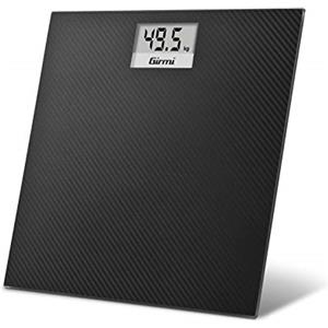 Girmi BP27 Bilancia Persona Vetro Effetto Carbonio Elettronica 100gr/150kg