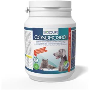 BIOEQUIPE integratore articolazioni cane e gatti Glucosamina Condroitina condroprotettori cane condroitina glucosamina alto dosaggio 6 mesi- Articolazioni, Cartilagini e Ossa antifiammazioni