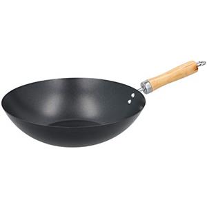 Alpina - Padella wok in stile asiatico, con rivestimento antiaderente, 30 cm