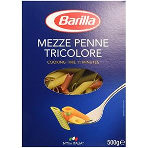 Barilla Mezze Penne Tricolore, 500g
